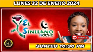 Resultado de EL SINUANO NOCHE del LUNES 22 de enero del 2024 chance sinuanonoche [upl. by Feldstein]