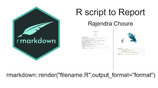 rmarkdown Convert R script to report in html pdf or word format [upl. by Heger656]