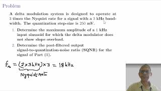 Digital Communication Problems on Delta Modulation 33  Dr Kamlesh Gupta  Engineering and Arts [upl. by Asirap]