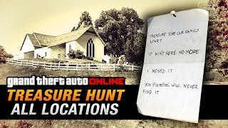 GTA Online Treasure Hunt  All 20 Locations DoubleAction Revolver [upl. by Orofselet]