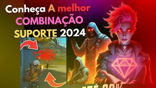 MELHOR COMBINAÇÃO DE PERSONAGENS PARA SUPORTE 2024 FREE FIRE [upl. by Oiziruam]