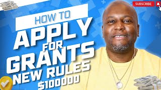 How To Apply For Grants 2024  New Rules SBA 100000 Grant [upl. by Darcee]