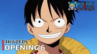 One Piece  Opening 6 【Brand New World】 4K 60FPS Creditless  CC [upl. by Reider972]