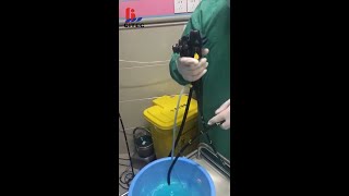 Olympus Endoscope Cleaning air water channel precleaning after the procedure [upl. by Grayce554]