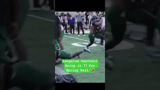 Langston Hughes 💪🏽 Preparing For The Season 🔥 footballshorts highschoolsports [upl. by Uri]