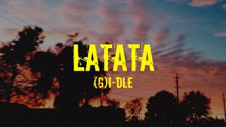 GIDLE 여자아이들  LATATA Easy Lyrics [upl. by Els924]