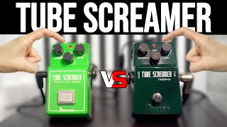 Which Tube Screamer Sounds Best Ibanez Standard TS808 vs HandWired TS808HW Comparison [upl. by Nira]