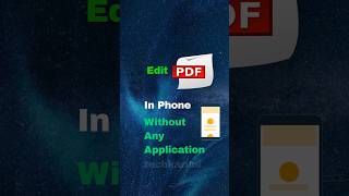 Edit PDF without any application shorts [upl. by Anaihsat]