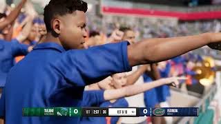 EA Sports College Football 25 Gameplay Tulane vs Florida  Xbox Series X 4K60FPS [upl. by Yetnruoc]