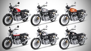 2018 Royal Enfield Interceptor 650  All Colour Options  Images  AUTOBICS [upl. by Adnohsirk]