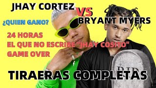 Jhay Cortez Vs Bryant Myers ¿Quien Ganó  Todas Las Tiraeras Completas [upl. by Brainard]