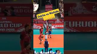 Sekita and Nishida The Golden Duo of Japanese Volleyball volleyball haikyuu sports [upl. by Nilde]