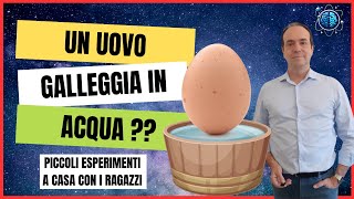 Luovo galleggiante 🥚 Esperimento spiegato  Principio di Archimede  Piccoli esperimenti a casa [upl. by Reginald]