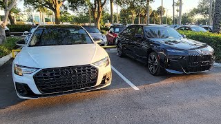 2024 Bmw 760i xDrive vs 2023 Audi S8  Battle of the titans [upl. by Marlin]