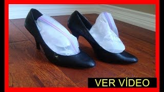 Como Alargar Sapatos Apertados em 5 Minuto Com Gelo Você NUNCA MAIS Vai Sentir DOR [upl. by Ycnaf]