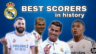 Real Madrid Best Scorers in History [upl. by Einittirb433]