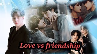 Love vs friendship part6 BTS hindi story taekook kiss 💜btshindidubbed btsfamily [upl. by Crispen]