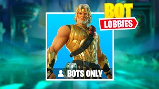 How To Get BOT LOBBIES in Fortnite Chapter 5 Season 2 Bot Lobby Tutorial [upl. by Oneal]