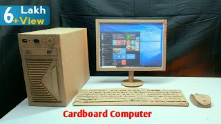 How to Make Computer From Cardboard  Cardboard CPU  Cardboard Computer  Toys Arrive And Crafts [upl. by Peonir]