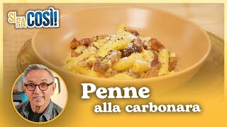 Penne alla carbonara  Si fa così  Chef BRUNO BARBIERI [upl. by Estella]