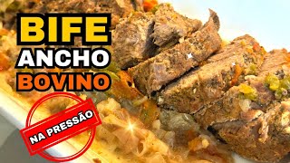 🥩BIFE ANCHO BOVINO na Panela de PRESSÃO RECEITA Prática e Saborosa para seu ALMOÇO [upl. by Bart]