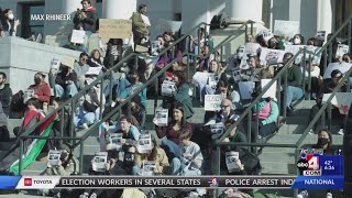 University of Utah students walk out in support of Palestinians [upl. by Oicafinob]