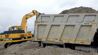 EXTREME MUD LOADING with 3 JCB 3dx and Tata 2518 Truck 31 [upl. by Aowda]