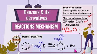 12BenzeneFriedelCrafts Alkylation Electrophilic Aromatic Substitution Formation of carbocation [upl. by Jeffrey]