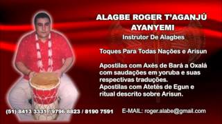 Alagbe Roger tAganju cantando alguns axés de Xapanã na sequencia Ijexá [upl. by Romelle]