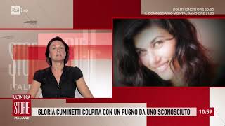 Lattrice Gloria Cuminetti aggredita in strada da uno sconosciuto  Storie Italiane 16092019 [upl. by Ahsilad103]