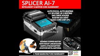 AI7 Automatic Intelligent Optical Fiber Fusion Splicer [upl. by Haeli]