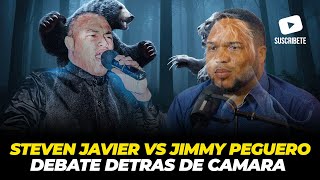 STEVEN JAVIER DESAFIA CARA A CARA A JIMMY PEGUERO EN DEBATE DETRAS DE CAMARA [upl. by Kendrah952]