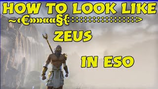 The Elder Scrolls Online How to Look like Zeus [upl. by Ennaegroeg6]