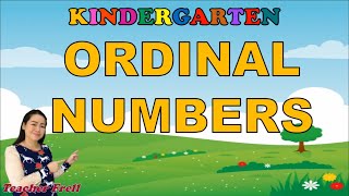 ORDINAL NUMBER  KINDER LESSON [upl. by Elleuqar]