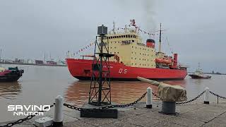 Entrada del Rompehielos ARA Almirante Irizar al Puerto de Buenos Aires [upl. by Haneeja]