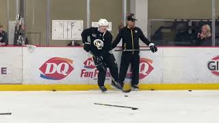 Jaromir Jagr joins Penguins practice in full gear [upl. by Erena213]