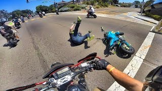 CRASHING AT A HUGE GROM RIDEOUT [upl. by Nicks305]