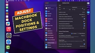 MacBook Settings How to Change Dock Position amp Customize It [upl. by Ninnahc]