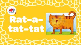 Rat a tat tat Who is That  Kids Nursery Rhyme with Lyrics [upl. by Ardnu]