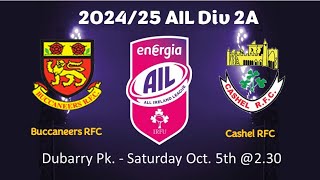 Buccs Vs Cashel  Oct 2024 [upl. by Eeneg969]