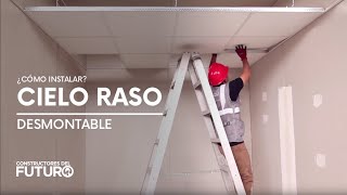 ¿Cómo instalar Cielo Raso desmontable [upl. by Jessee]