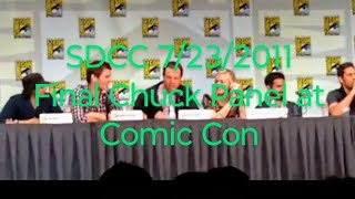 Chuck Panel at ComicCon 7232011 Lets get a Chuck Movie so that this isnt the Final One [upl. by Darcee583]