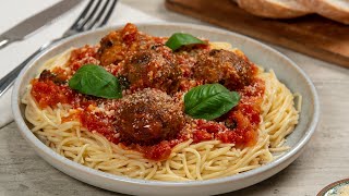 The Only Spaghetti amp Meatballs Recipe Youll Need [upl. by Neelhsa47]