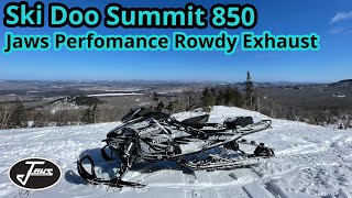 Ski Doo Summit 850  Jaws Performance  Rowdy  Exhaust [upl. by Anidal]