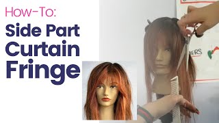 Side Part Curtain Fringe Tutorial [upl. by Epifano567]