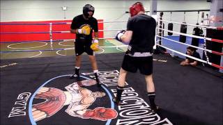 Boxing Sparring at Brooklyn Boxing gym in New York city [upl. by Elocin]