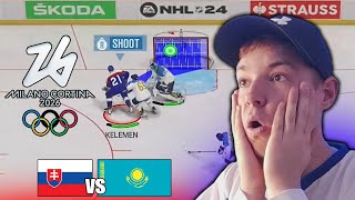 OH KVALIFIKĂCIA 2024  Slovensko  Kazachstan NHL 24 [upl. by Erehs]