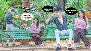 I Peed On Rishu 😰  Prank On Girlfriend   Gone Extremely Dirty 🤮   Justin Romio [upl. by Aynas]