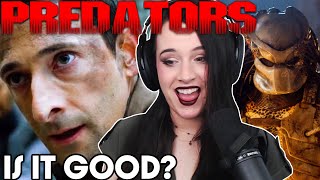 My First Time Watching PREDATORS Movie Reaction  bunnytails [upl. by Nnaeerb]