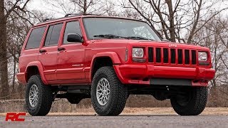 Installing Jeep Cherokee XJ 3 inch Suspension Lift Kit by Rough Country [upl. by Durrace322]